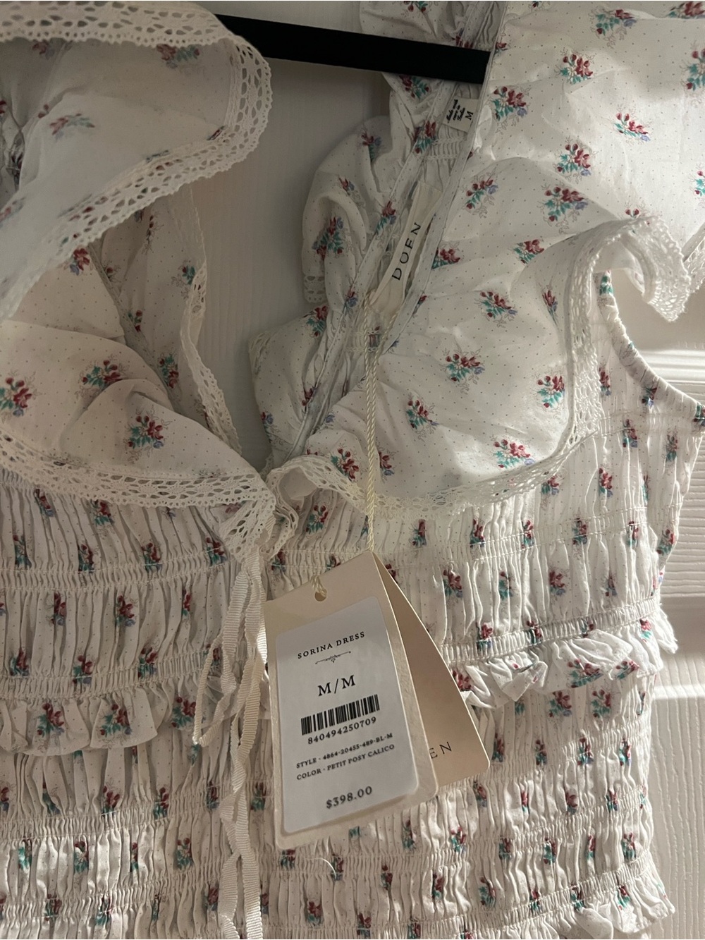 Dress — Cream Petit Posy Calico - Picture 6 of 9